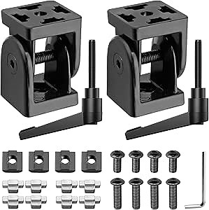 2PCS Angle Connector Joint Connector 4040 Nut8 180°Rotation Flexible Hinge