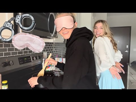 BLINDFOLDED AND HANDCUFFED BAKING CHALLENGE