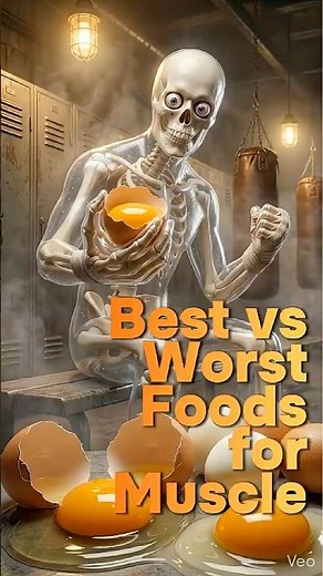 Best vs Worst Foods for Muscle, Recovery & Strength 💪🔥 #fitness #facts