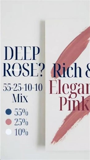 Deep Rose Color Recipe Perfect Raspberry Pink Mix #ColorMixing #DeepRose #RaspberryPink #ArtTutorial