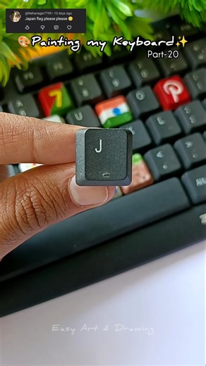 Painting my Keyboard✨ part-20