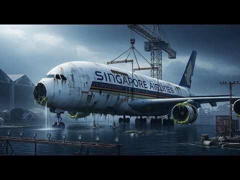 ASMR Aircraft Restoration | Full Rebuild of Singapore Airlines Airbus A380 from Abandoned to New
