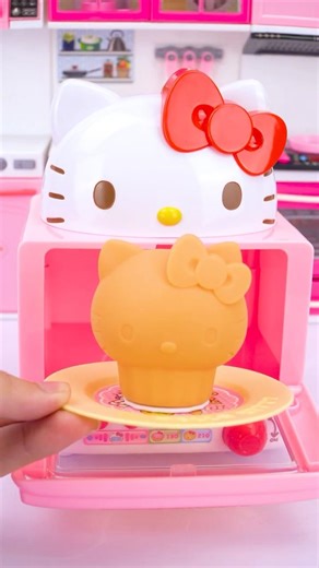 Satisfying with Unboxing Hello Kitty Pretend Play Microwave Kitchen Toy ASMR