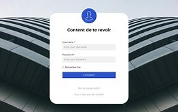 Formulaire de connexion - Modèle HTML par Nicepage
