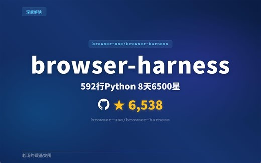 592行代码干翻万行框架：Browser Harness极简哲学