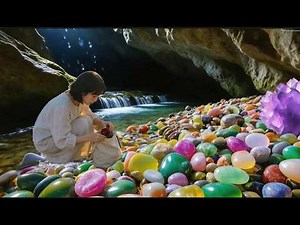 So much agate and crystal piled up in the cave。Crystal hunting in forgotten mines:
