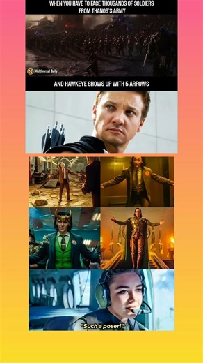 Avengers assemble with Hawkeye #marvel #avengers #ironman #Hawkeye #loki #trending #shorts