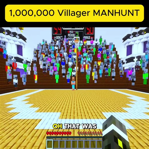 1,000,000 Villager MANHUNT - Part 8 #minecraft #fyp #manhunt #villager #foryoupage