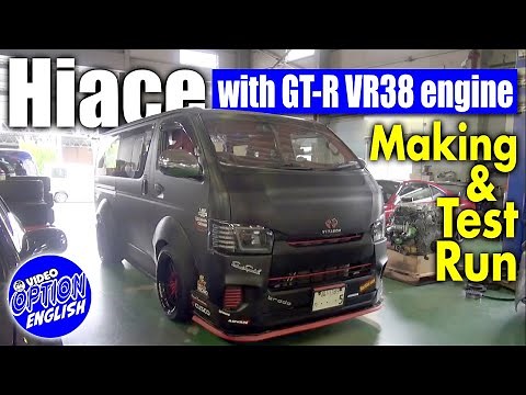Hiace with R35 GT-R engine
