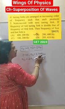 #Shorts #Viral #Trending #Short#PYQ based on Ch -Superposition of Waves #(CET 2023)#