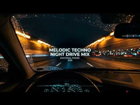 Melodic Techno Night Drive Mix — Emotional Power Surge for Night Roads 2026 / Focus & Never Sleep