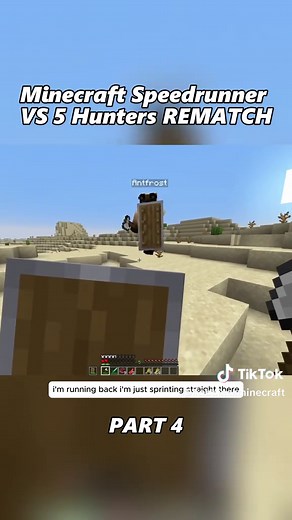 Minecraft Speedrunner Battles 5 Hunters in Epic Rematch