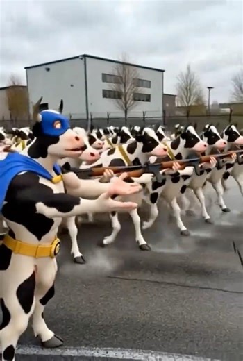 Attack of the cows #ai #viral #shorts #superhero