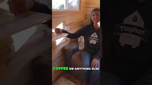 Comfy cozy tiny house living room