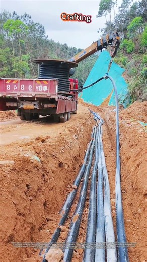 Satisfying Power Cable Laying Process