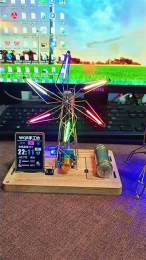 Cyberpunk Windmill Night Light! ⚙️✨ DIY Kit or Fully Assembled?