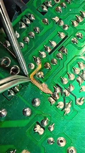 Repair line pcb with Soldring