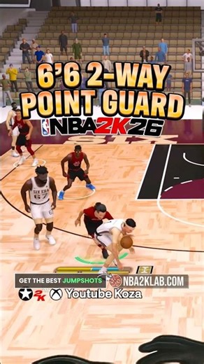 NBA 2K26 Point Guard Build 6’6 2 Way
