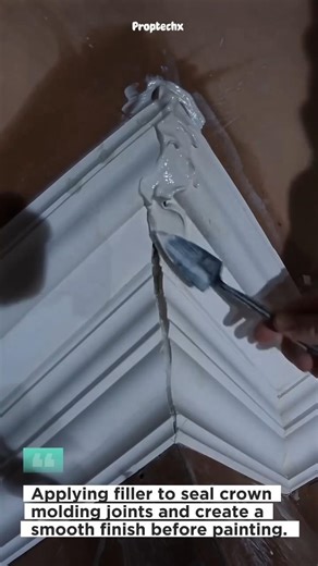 Seal Crown Molding Corners Perfectly #DIY #Construction #HomeImprovement