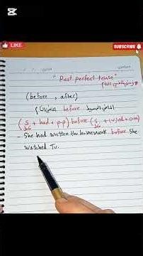 زمن الماضي التام (Past perfect tense)