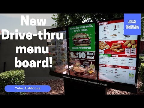 Putting In New Menu Boards at Fast Food Drive Thru | DIGITAL DREAMS