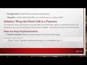 How to Prevent Fetch from Running on Page Load in JavaScript