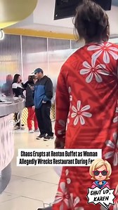 567K views · 2.4K reactions | All-you-can-eat chaos: She flipped out and the whole buffet felt it.  #KarenChronicles #BuffetMeltdown #PublicFreakout #CaughtOnCamera #RestaurantDrama #FoodFight #CustomerGoneWild #ViralVideo | Shut Up Karen | Facebook