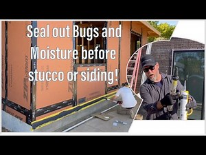 SEAL the GAP Between Framing & Concrete Foundation! #zipliquidflashing