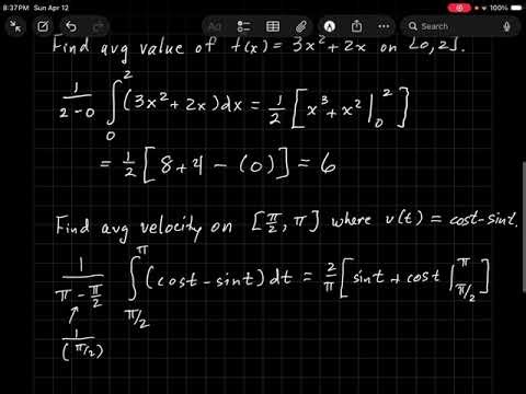 Average Value of a Function