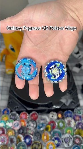 Galaxy Pegasus VS Poison Virgo 🔥 #beyblade #beyblademetalfusion #beybladebattle #viral #tiktok