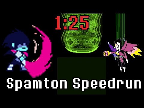 Deltarune Spamton No Hit Speedrun Snowgrave Route In 1:25