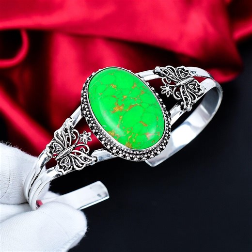 Green Copper Cuff Bracelet | Handmade Rustic Copper Jewelry | Adjustable Statement Cuff | Boho Bracelet Gift - Etsy