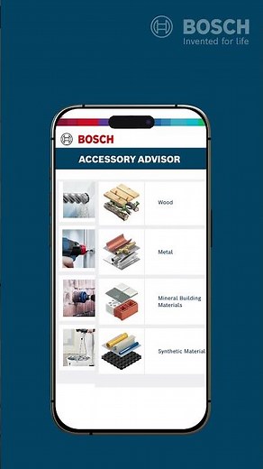 Bosch Accessory Advisor | Step by Step Guide | Bosch Professional Tools & Accessories