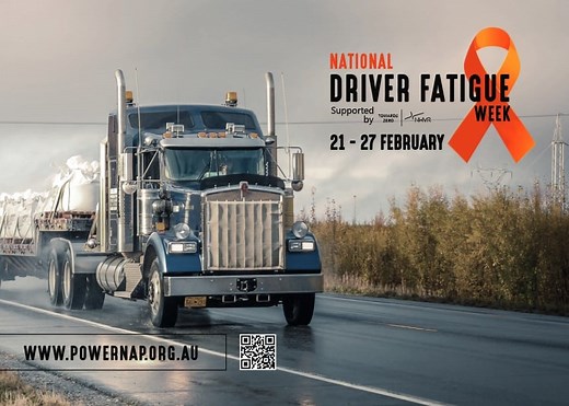 A reminder during National Driver Fatigue Week