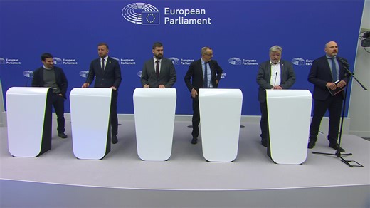 Press Conference by Andrey NOVAKOV (EPP, BG), rapporteur, Virginijus SINKEVIČIUS (Greens/EFA, LT) , vice-chair of TRAN Committee and the shadow rapporteurs on Air passenger rights - Multimedia Centre