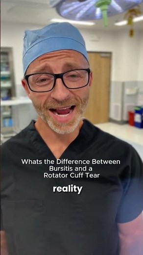 Bursitis vs. Rotator Cuff Tear, what’s the difference?
