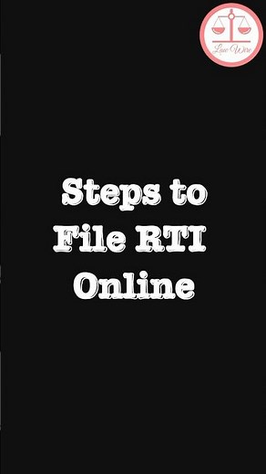 5 Easy Steps To File RTI Online II 55 Seconds Explainer