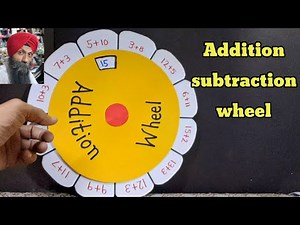 Addition subtraction working model || maths addition subtraction wheel for school || tlm math model
