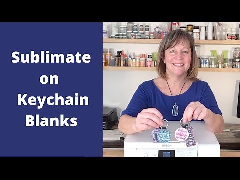 Sublimating on Keychain Blanks