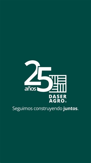 Daser Agro on Instagram: "Hace 25 años empezamos a construir un camino basado en el trabajo, la confianza y el compromiso con el campo. Crecimos junto a productores, aliados y a cada persona que forma parte de esta historia. Hoy celebramos lo recorrido, con orgullo por lo construido y la mirada puesta en todo lo que viene. Nuestra historia nos define. El futuro nos impulsa. Daser — 25 años."