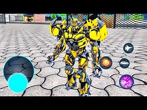 Optimus Prime Multiple Transformation Jet Robot Car Game 2020 - Android Gameplay