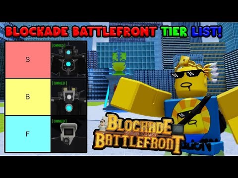 Blockade Battlefront | Unit Tier List (HIGH DETAIL!)