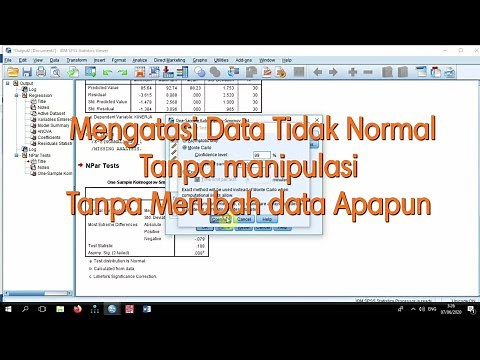 TUTORIAL MUDAH Cara Mengatasi Data Tidak Normal Tanpa Manipulasi Tanpa Merubah Data Apapun