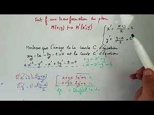 Video maths : Image d'une courbe par une transformation complexe.
