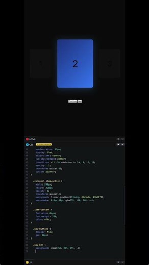Smooth Carousel Element #coding #programming #htmlcss #javascript