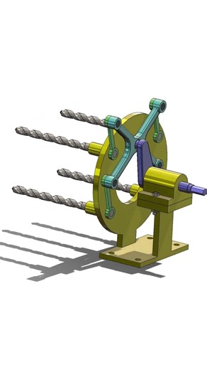 multi drill #solidworks #3dmodelingsoftware #cad #mechanism #mechanicalengineering