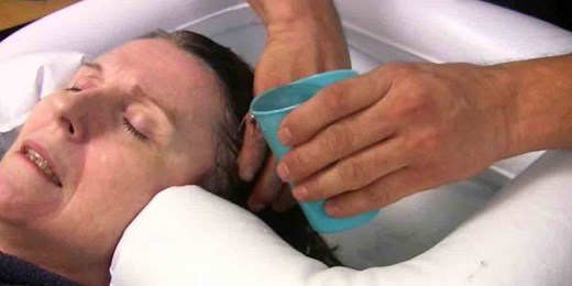 Wondering How To Wash Your Loved One's Hair In The Hospital Bed? Watch!