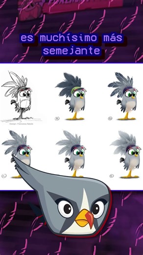 The Original Design of Silver in The Angry Birds Movie 2 #videogames #angrybirds #trivia