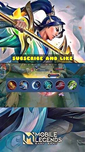 NEW BUILD AND EMBLEM ZILONG🔥 #mobilelegends #mlbb #subscribe #zilong #mlbbgoldenmonth #like