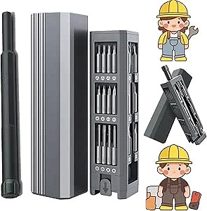 Drivecarjoy Mini Screwdriver Set,Drivecarjoy Screwdriver,Drive Car Joy Screwdriver,Pen Sized Electric Screwdriver,Mini Screwdriver Set with Case,Precision Multi-bit Screwdriver & Bit Set (45in1)